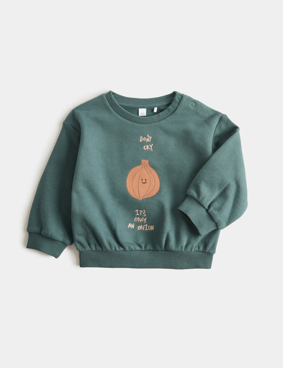 Pamuk Karışımlı Soğan Baskılı Sweatshirt