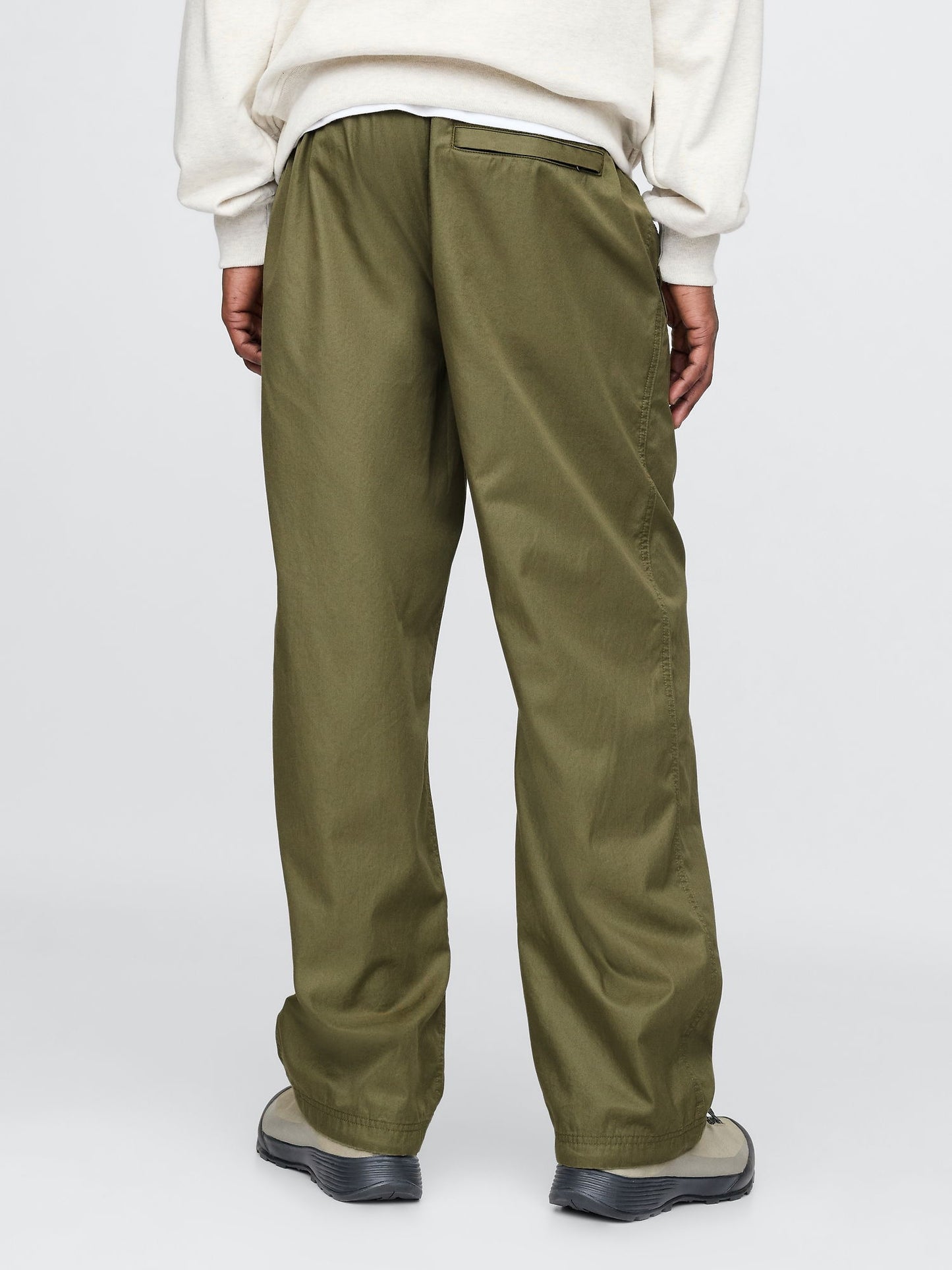 Yeşil Twill Paraşüt Baggy Pantolon