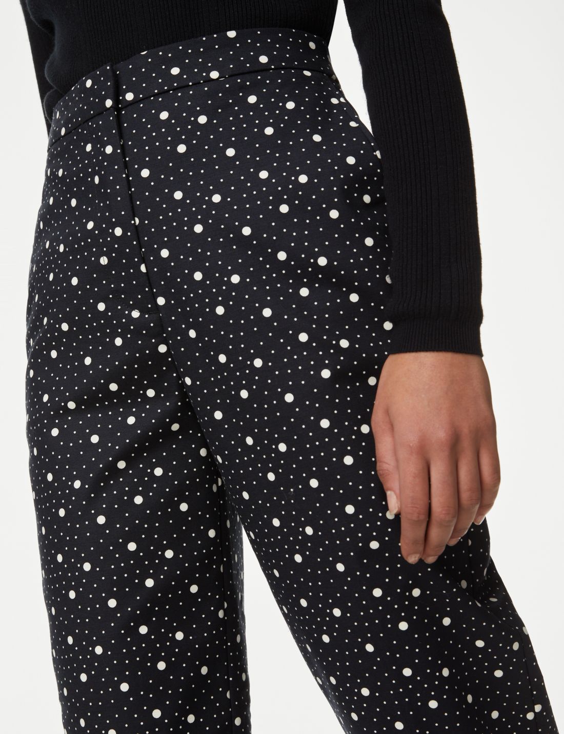 Slim Fit Desenli Pantolon
