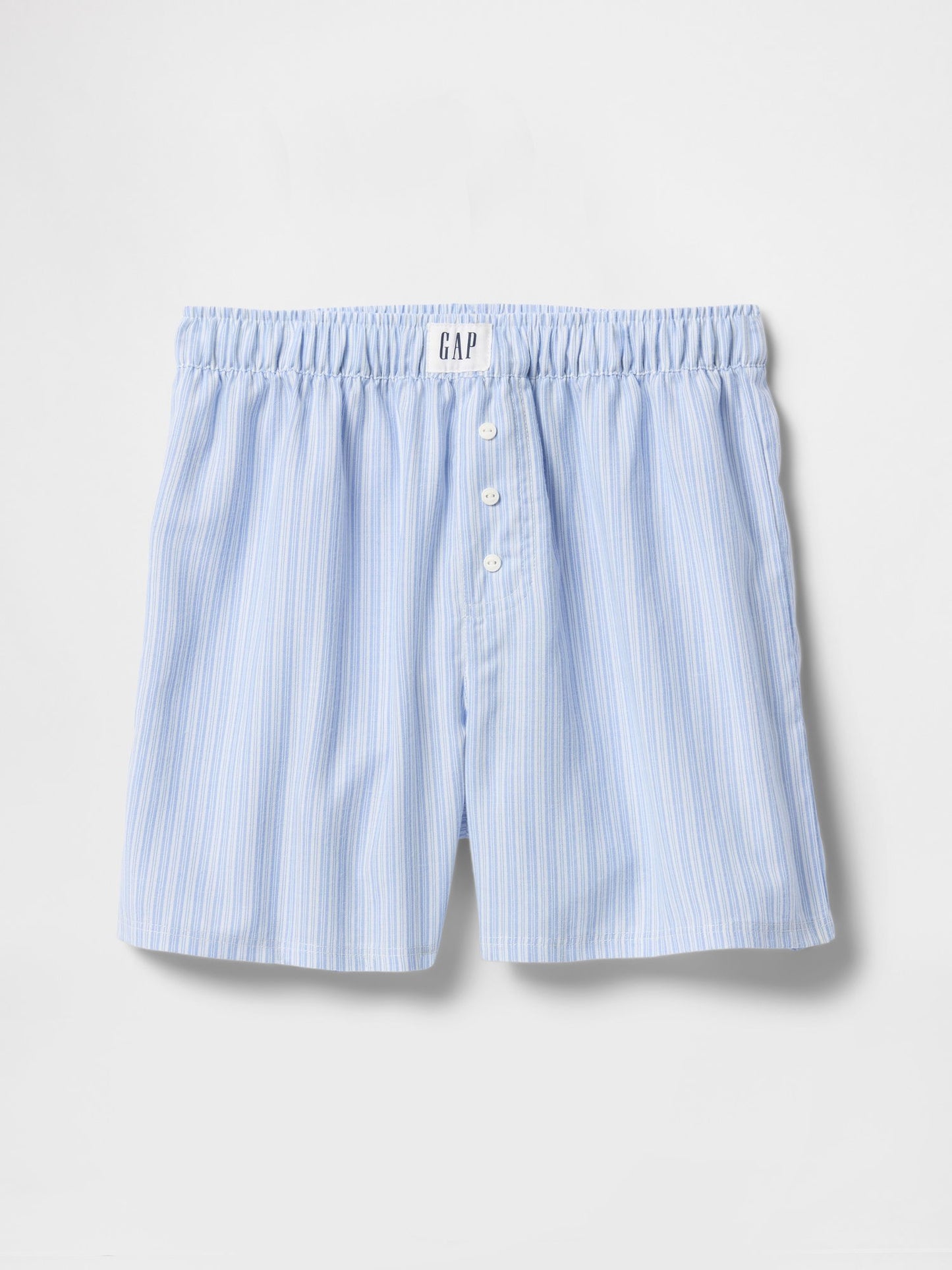 Mavi Poplin Boxer Şort