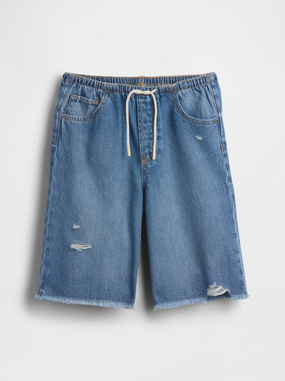 Mavi Low Rise Ultrasoft Easy Longline Denim Şort