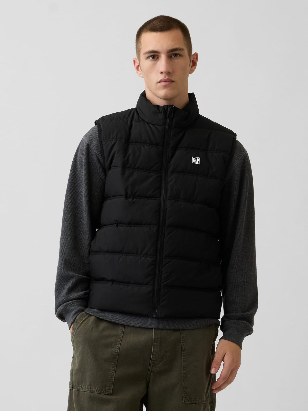 Mavi Relaxed Puffer Şişme Yelek