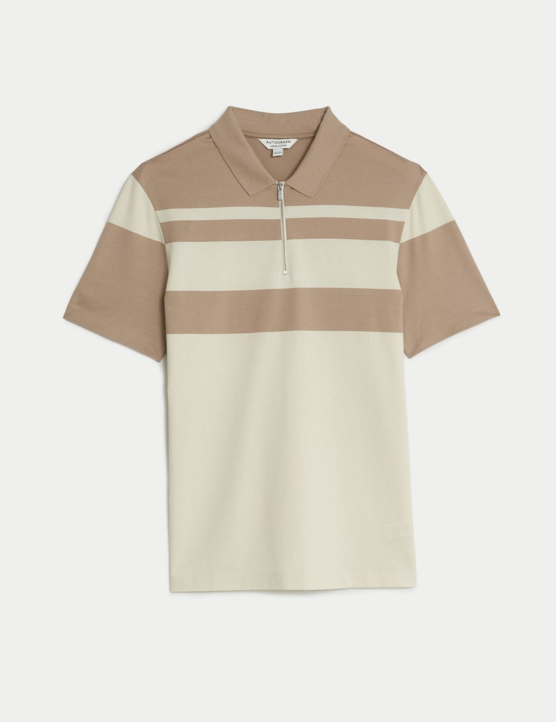 Saf Pamuklu Polo Yaka T-shirt