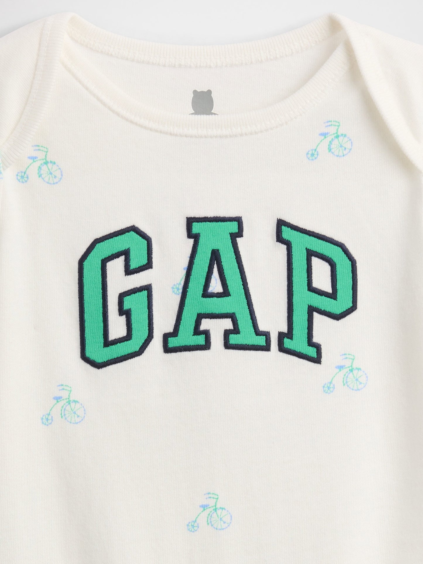 Beyaz First Favorites Organik Pamuk Logo Bodysuit