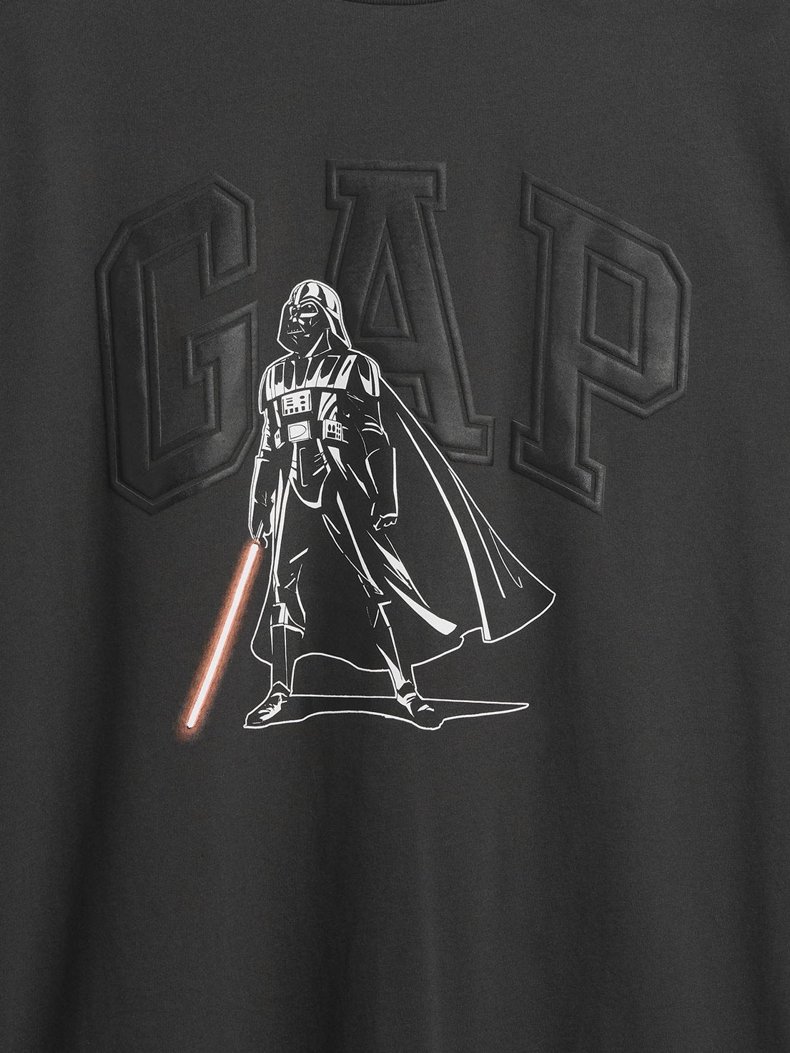 Koyu Gri Star Wars Darth Wader Grafik Baskılı T-shirt
