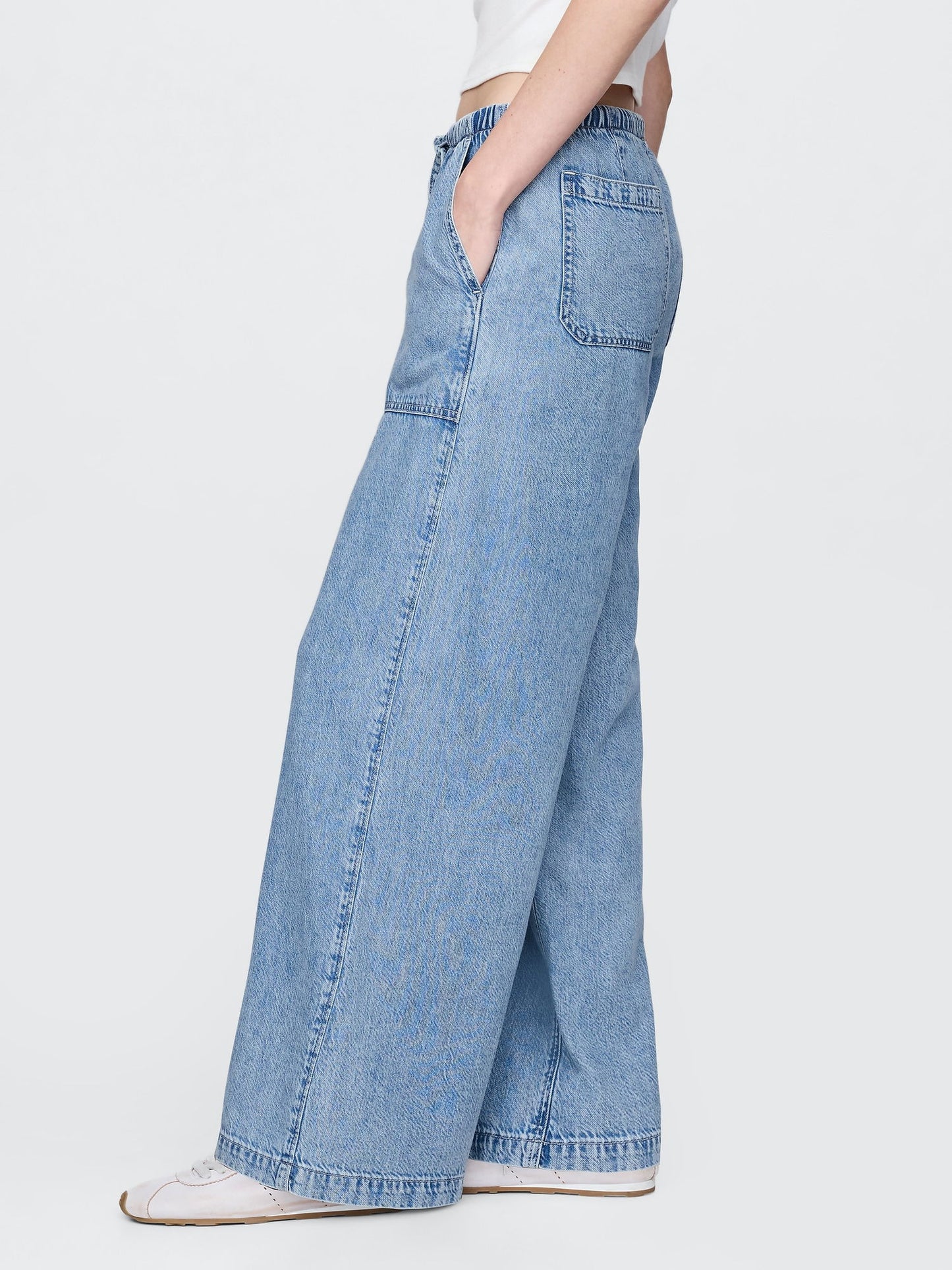 Mavi Mid Rise Ultrasoft Easy Baggy Jean Pantolon