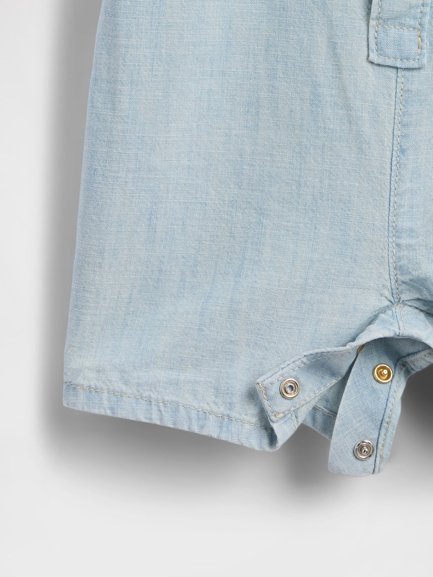 Açık Mavi Pocket Pocket Shorty Tulum