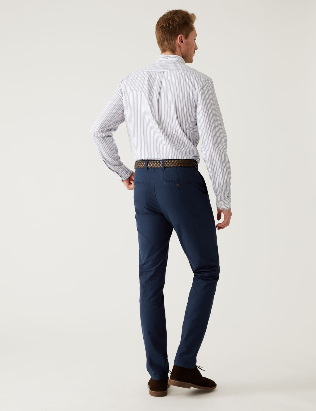 Saf Pamuklu Slim Fit Chino Pantolon