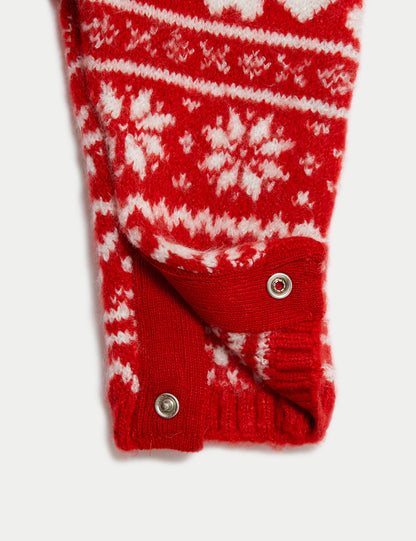Fair Isle Noel Temalı Tulum (0-12 Ay)