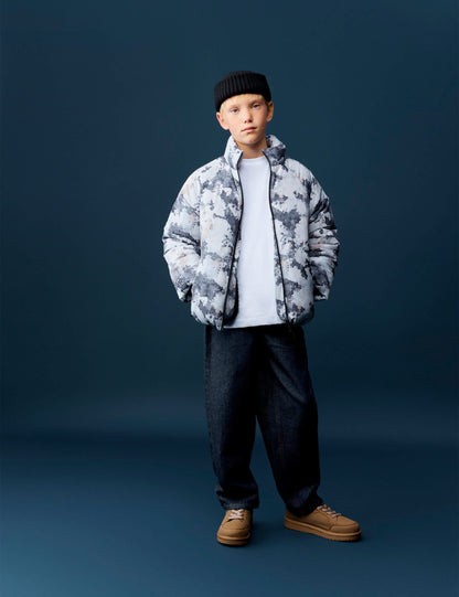 Stormwear Kamuflaj Desenli Kapitone Mont