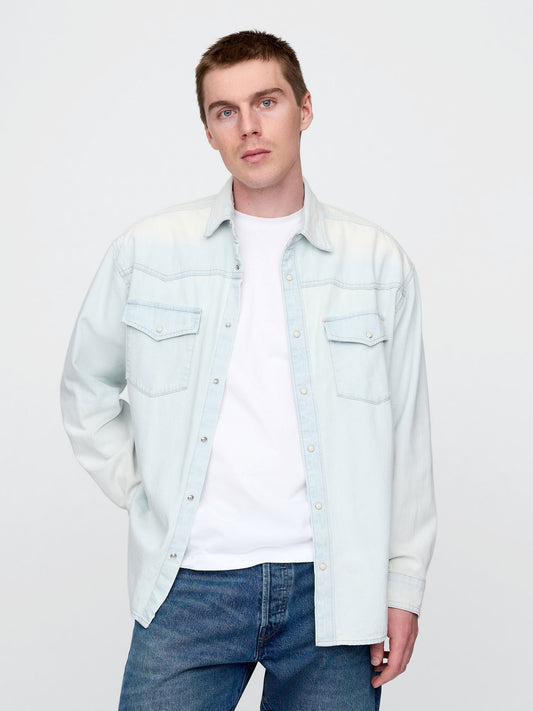 Mavi Denim Western Big Gömlek