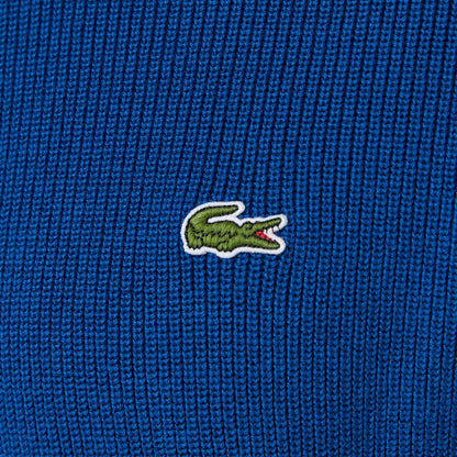 Lacoste Erkek Classic Fit Bisiklet Yaka Renk Bloklu Mavi Kazak