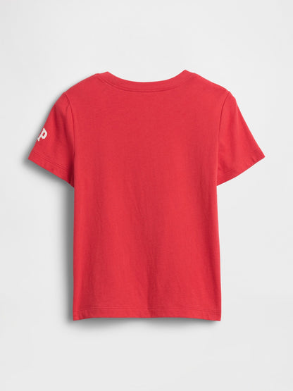 Kırmızı Marvel Avengers Grafik Baskılı T-shirt