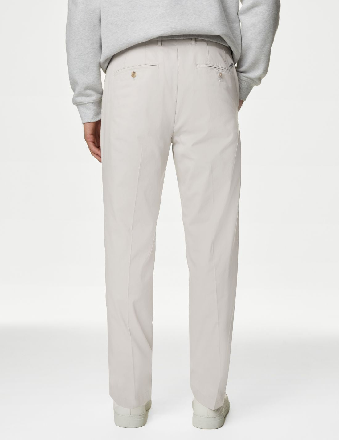 Regular Fit Hafif Dokulu Chino Pantolon