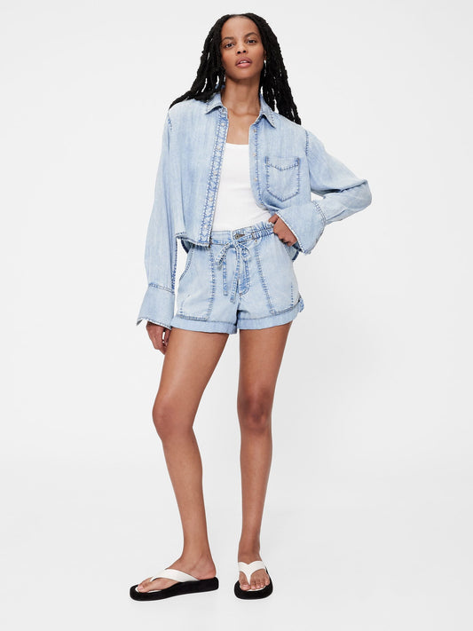 Mavi Gapstudio High Rise Denim Easy Şort