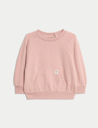 Pamuk Karışımlı Sweatshirt (0–3 Yaş)