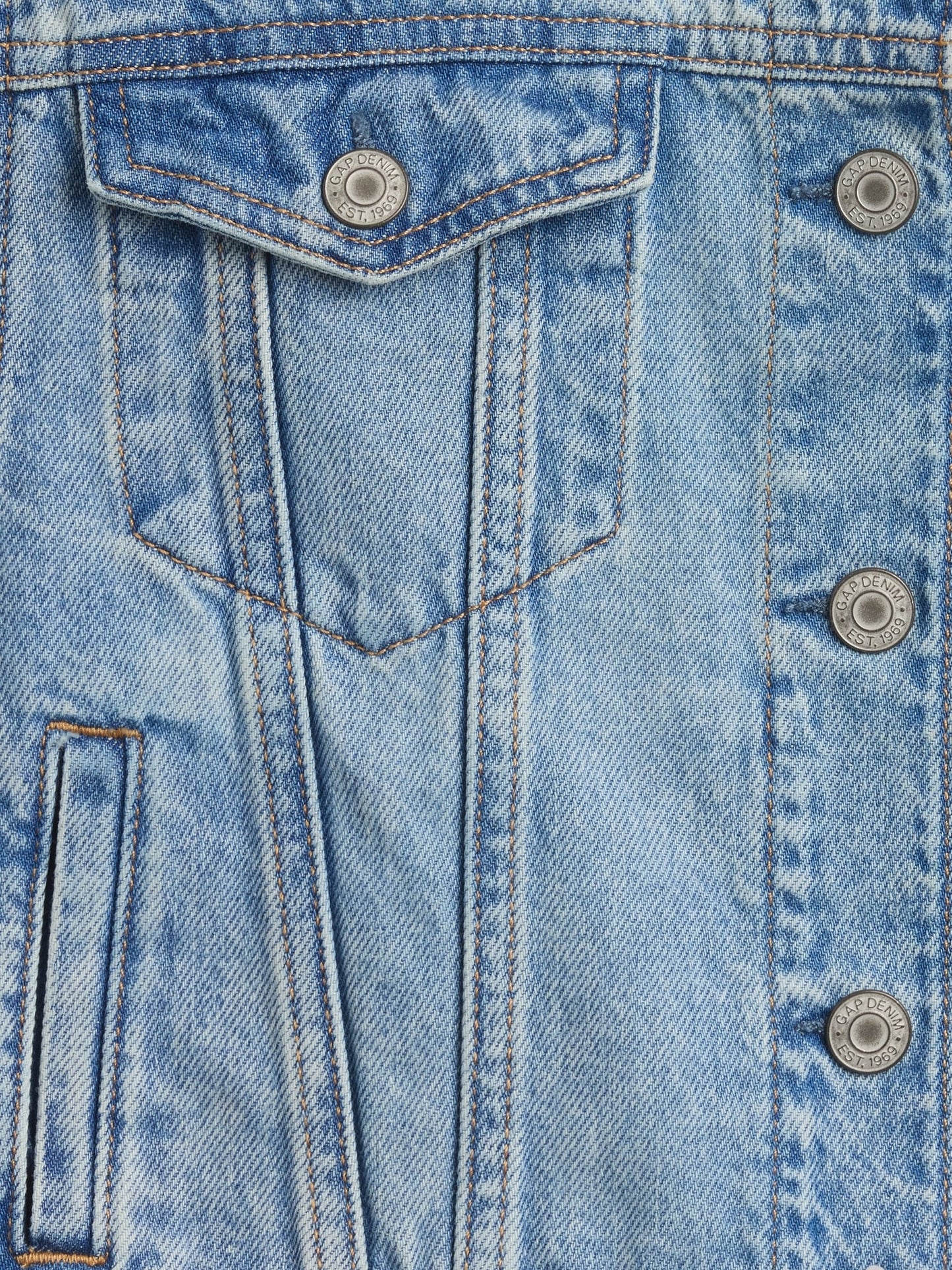 Açık Mavi Kids Icon Denim Ceket