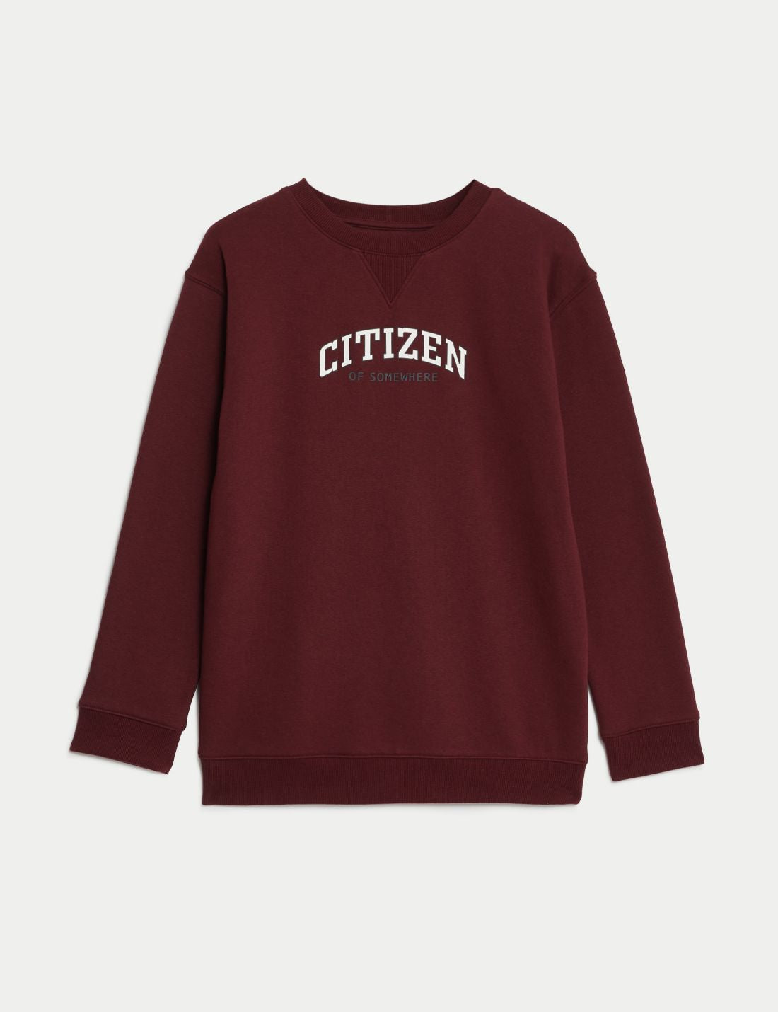 Slogan Desenli Yuvarlak Yaka Sweatshirt (6-16 Yaş)