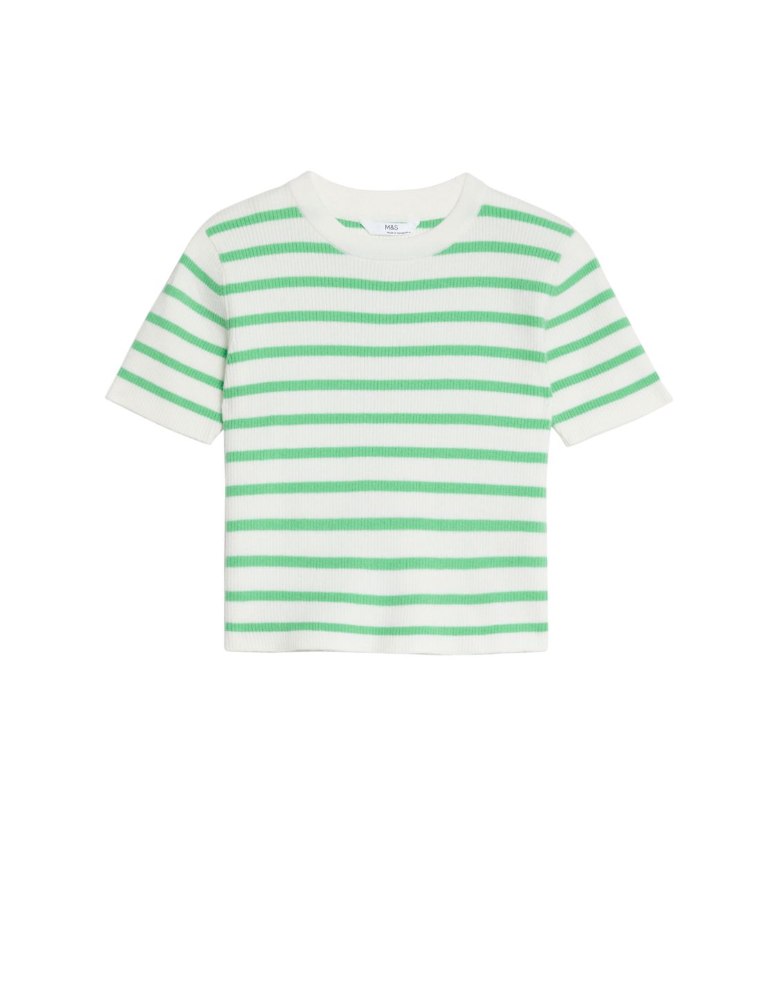 Fitil Detaylı Kısa Kollu Örme T-shirt (6-16 Yaş)
