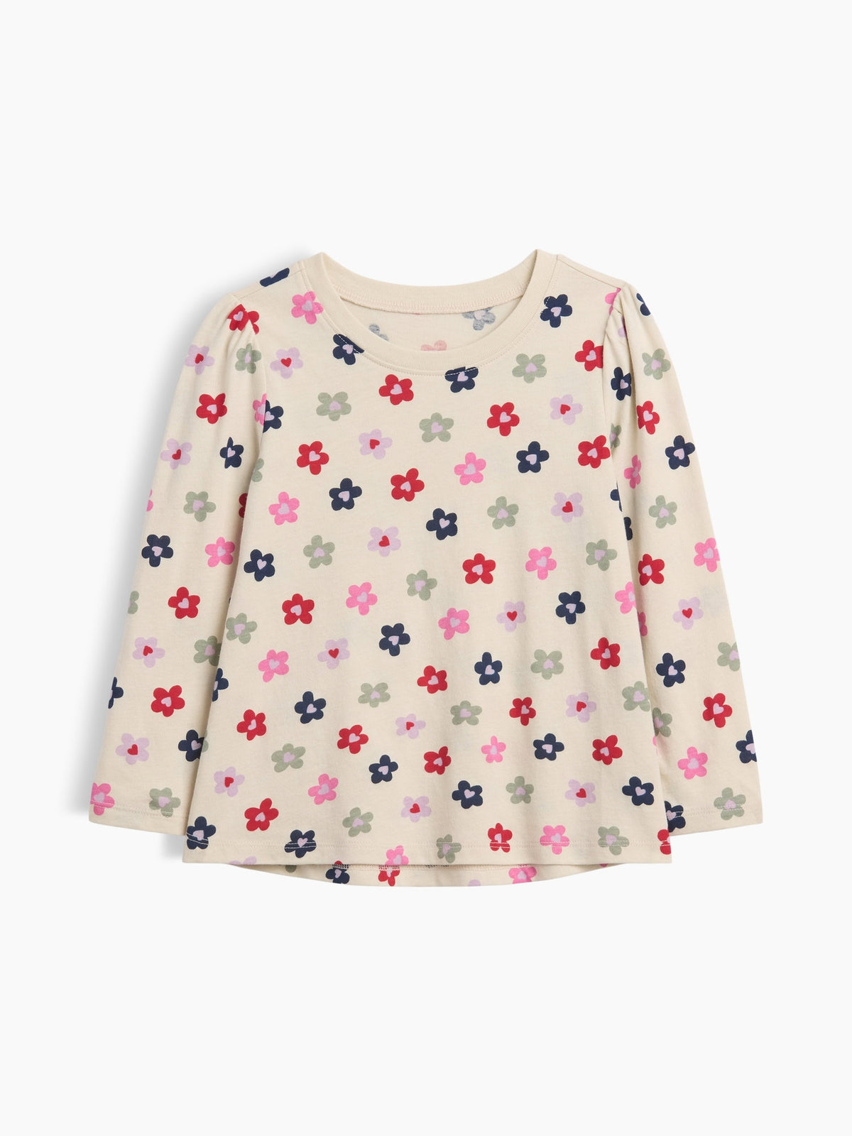 Bej Puff Sleeve T-shirt