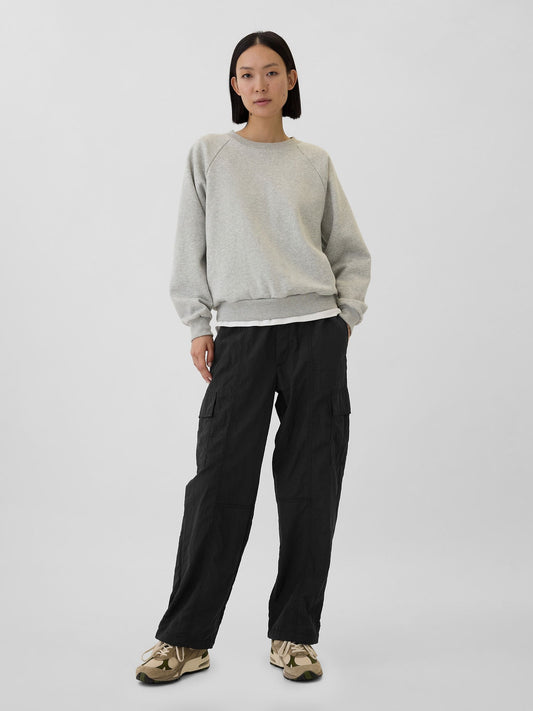 Siyah GapFit Crinkle Paraşüt Pantolon