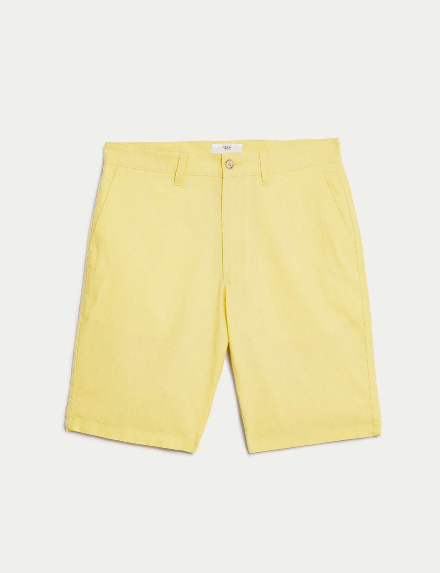 Regular Fit Keten Şort