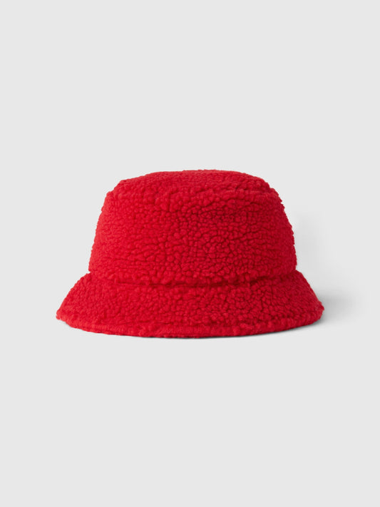 Kırmızı Sherpa Bucket Şapka