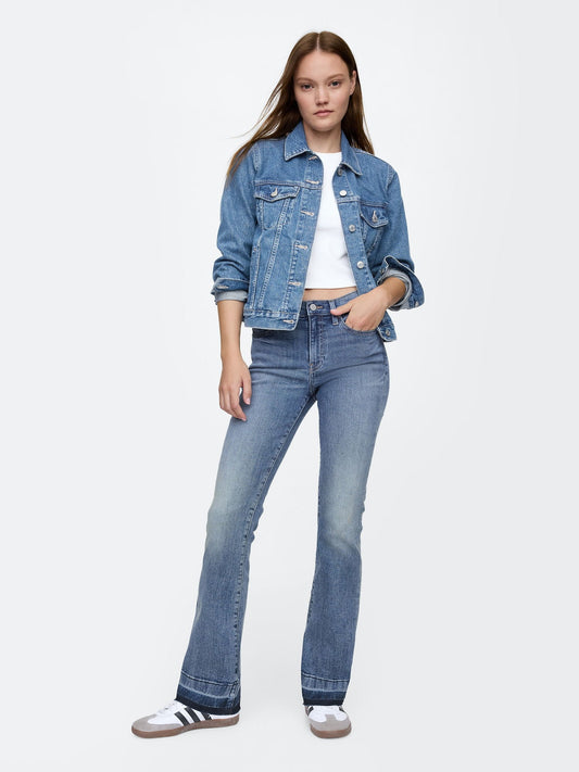 Açık Mavi Mid Rise Universal Baby Boot Jean Pantolon