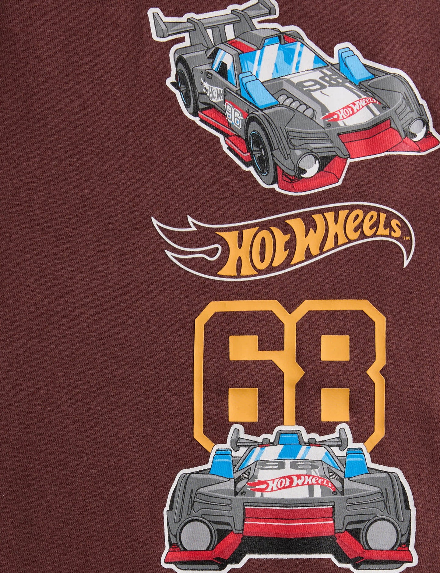 2’li Saf Pamuk Hot Wheels Uzun Kollu Üst (2-8 Yaş)
