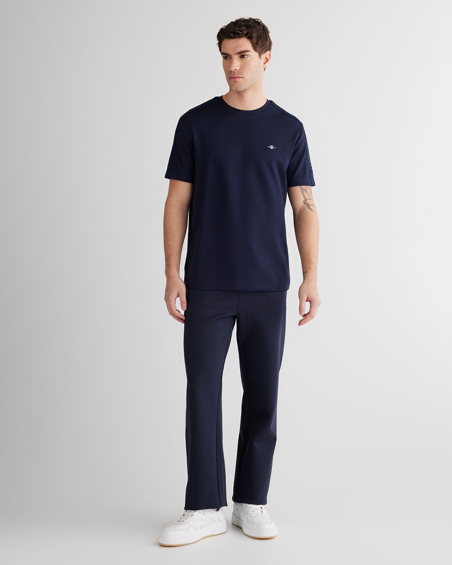 Gant Erkek Lacivert Regular Fit T-shirt