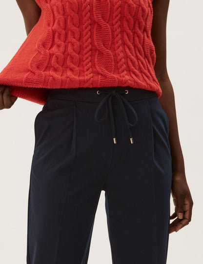 Tapered Fit Kemer Detaylı Pantolon