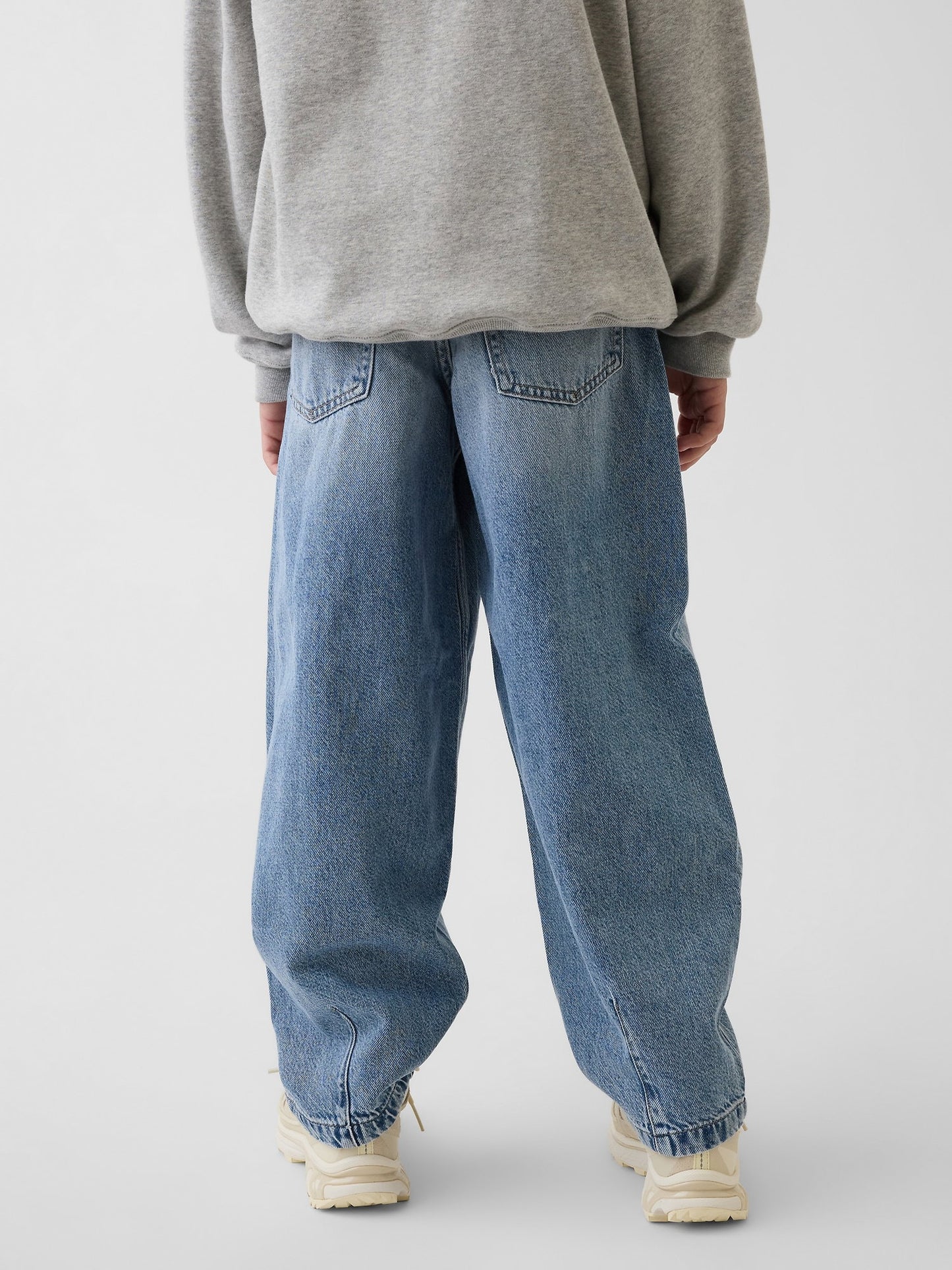 Açık Mavi Ultrasoft Easy Baggy Taper Jean Pantolon