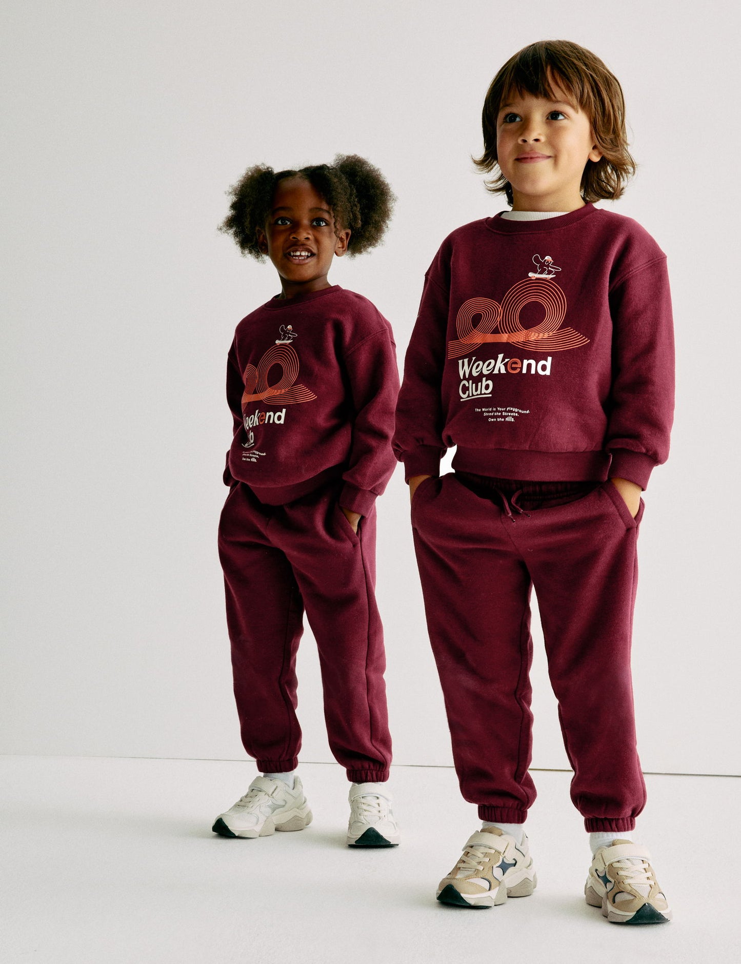 Saf Pamuklu Grafik Sweatshirt (2–8 Yaş)