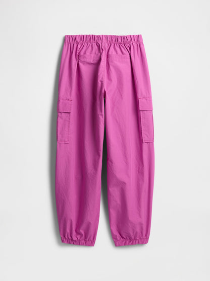 Koyu Pembe Paraşüt Pantolon