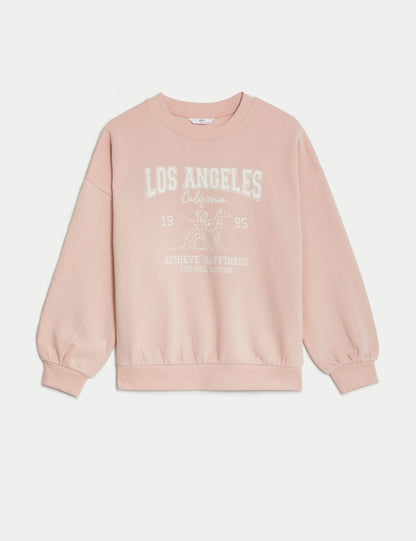 Regular Fit Yuvarlak Yaka Sweatshirt (6-16 Yaş)