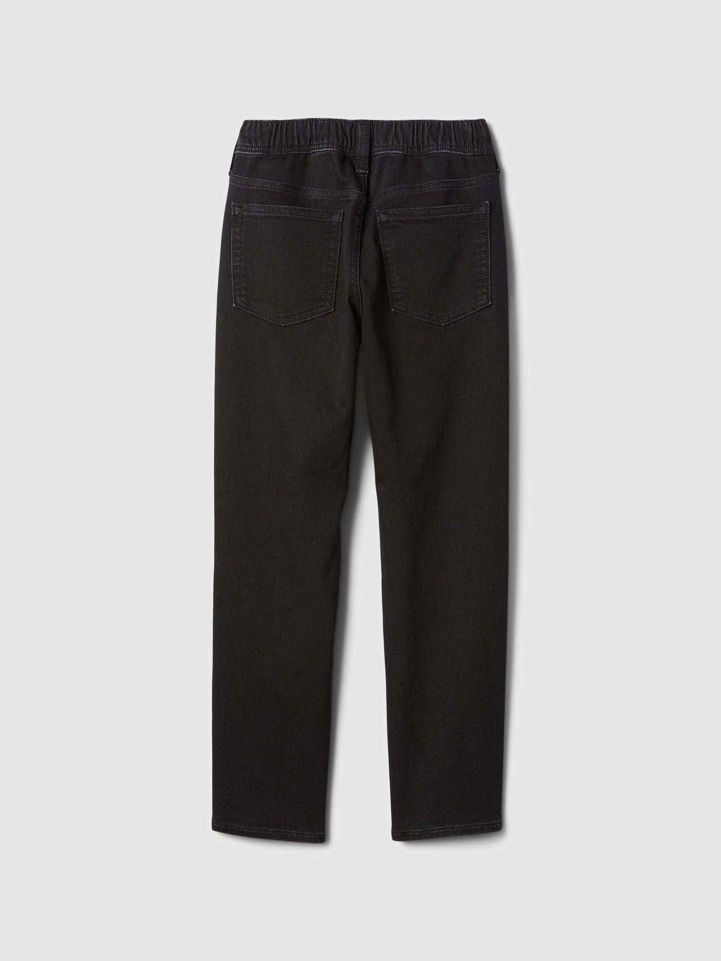 Siyah Pull-on Original Straight Jean Pantolon
