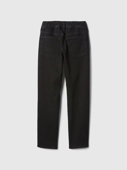 Siyah Pull-on Original Straight Jean Pantolon