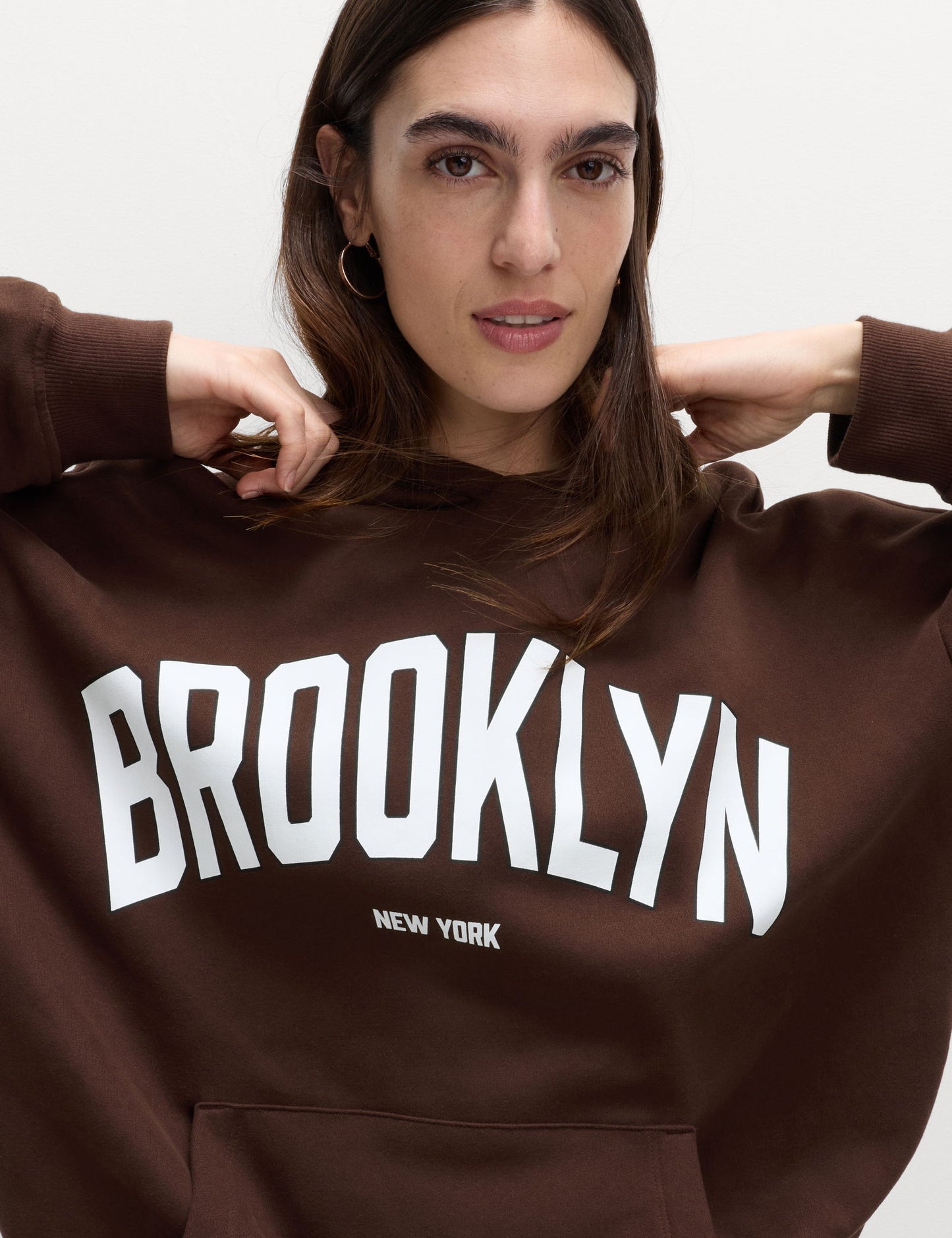 Pamuk Karışımlı Kapüşonlu Sweatshirt