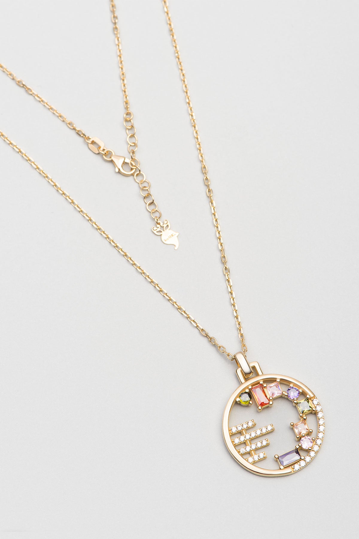 Cüretkar Renkler 18 Ayar Sarı Altın Kaplama 47 Cm Gümüş Kolye 07283121344