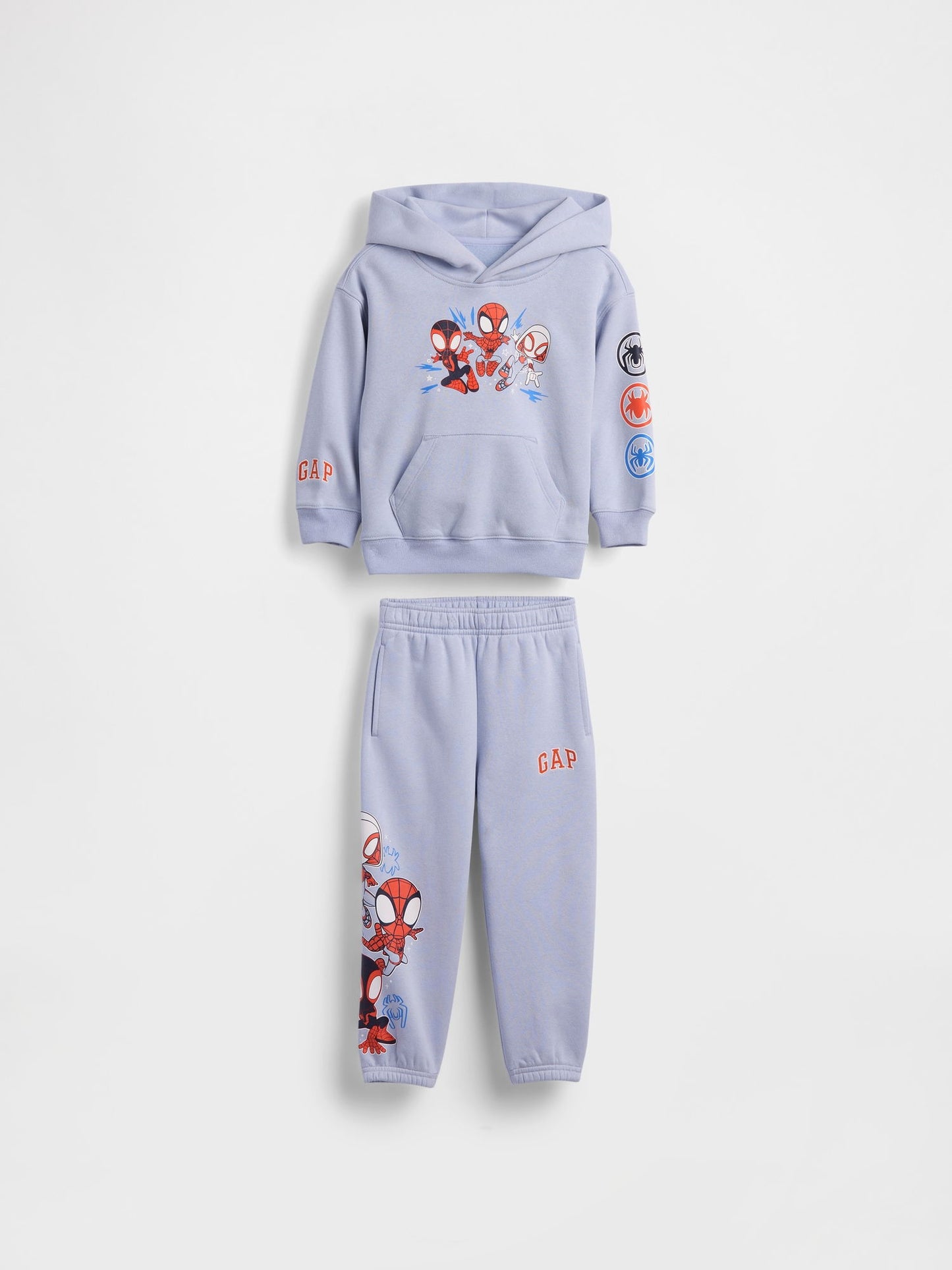 Açık Mavi Marvel Vintagesoft Sweatshirt Outfit Set