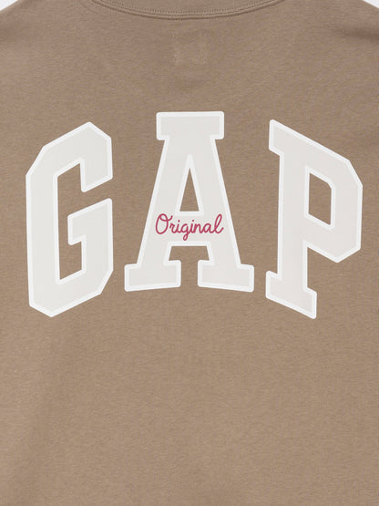 Kahverengi Oversized Gap Logo Fransız Havlu Kumaş T-shirt
