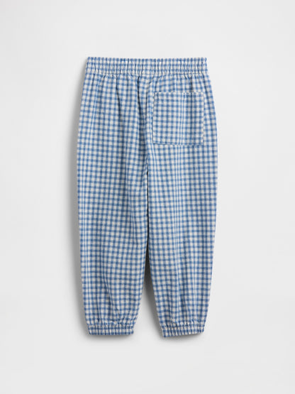Mavi Pull-on Baggy Keten Karışımı Jogger Pantolon