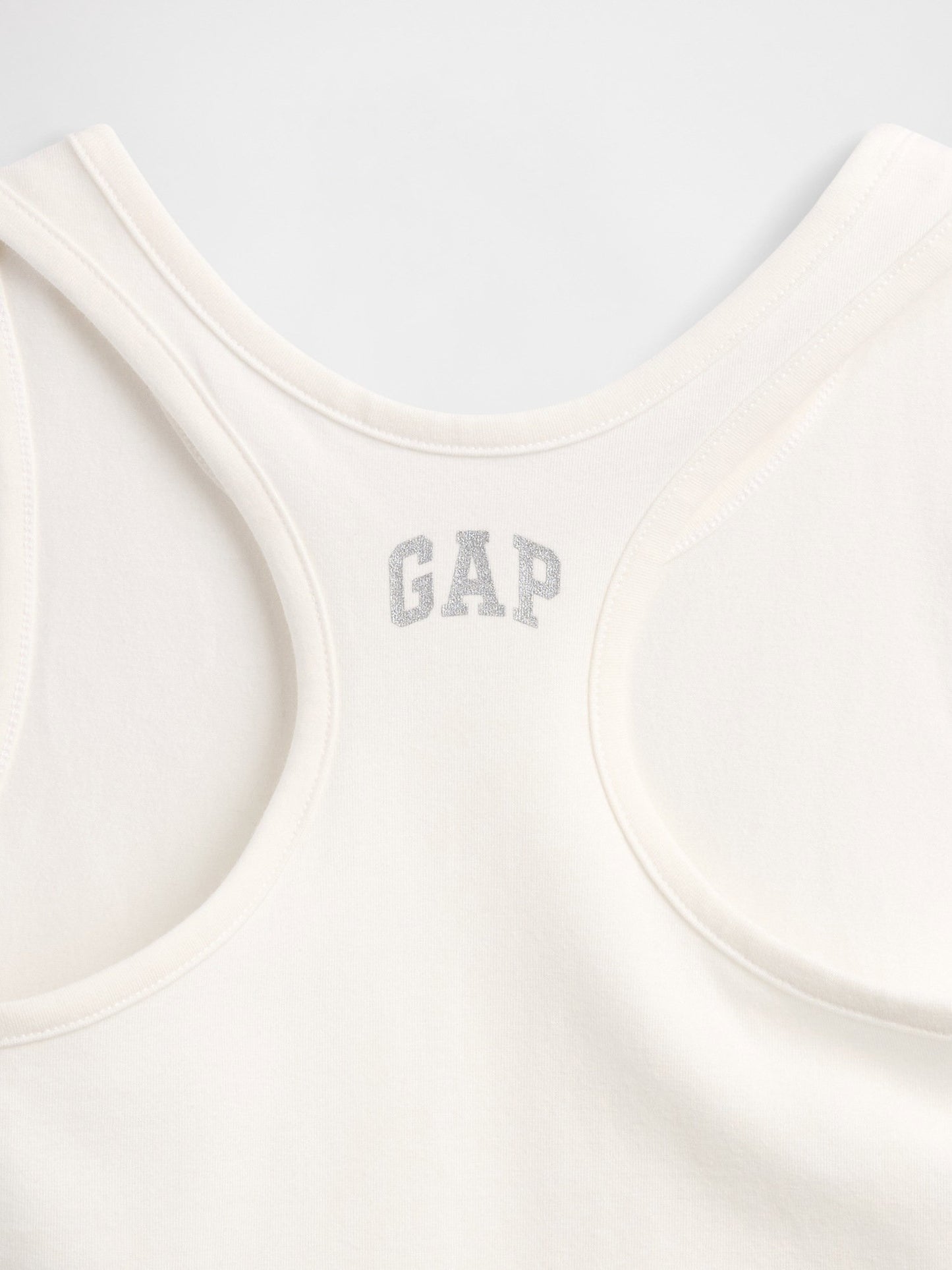 Beyaz Gap Logo Racerback Tank Atlet