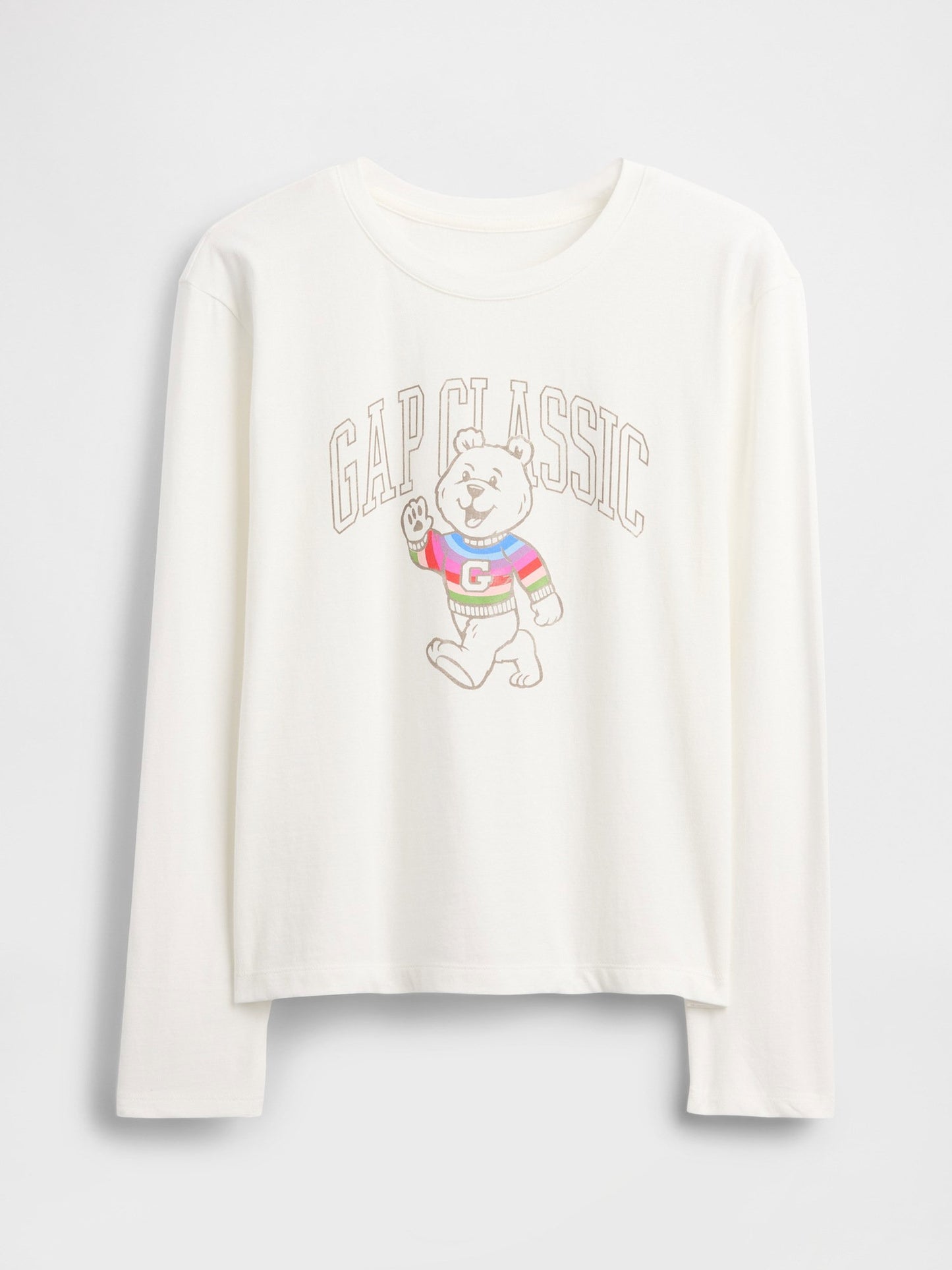 Beyaz Relaxed Grafik Logo T-shirt