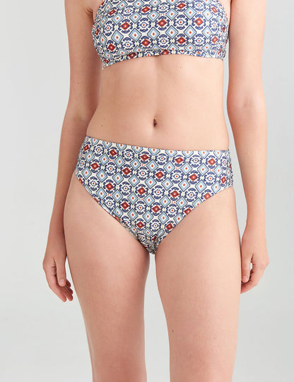 Desenli Yüksek Bel Bikini Altı