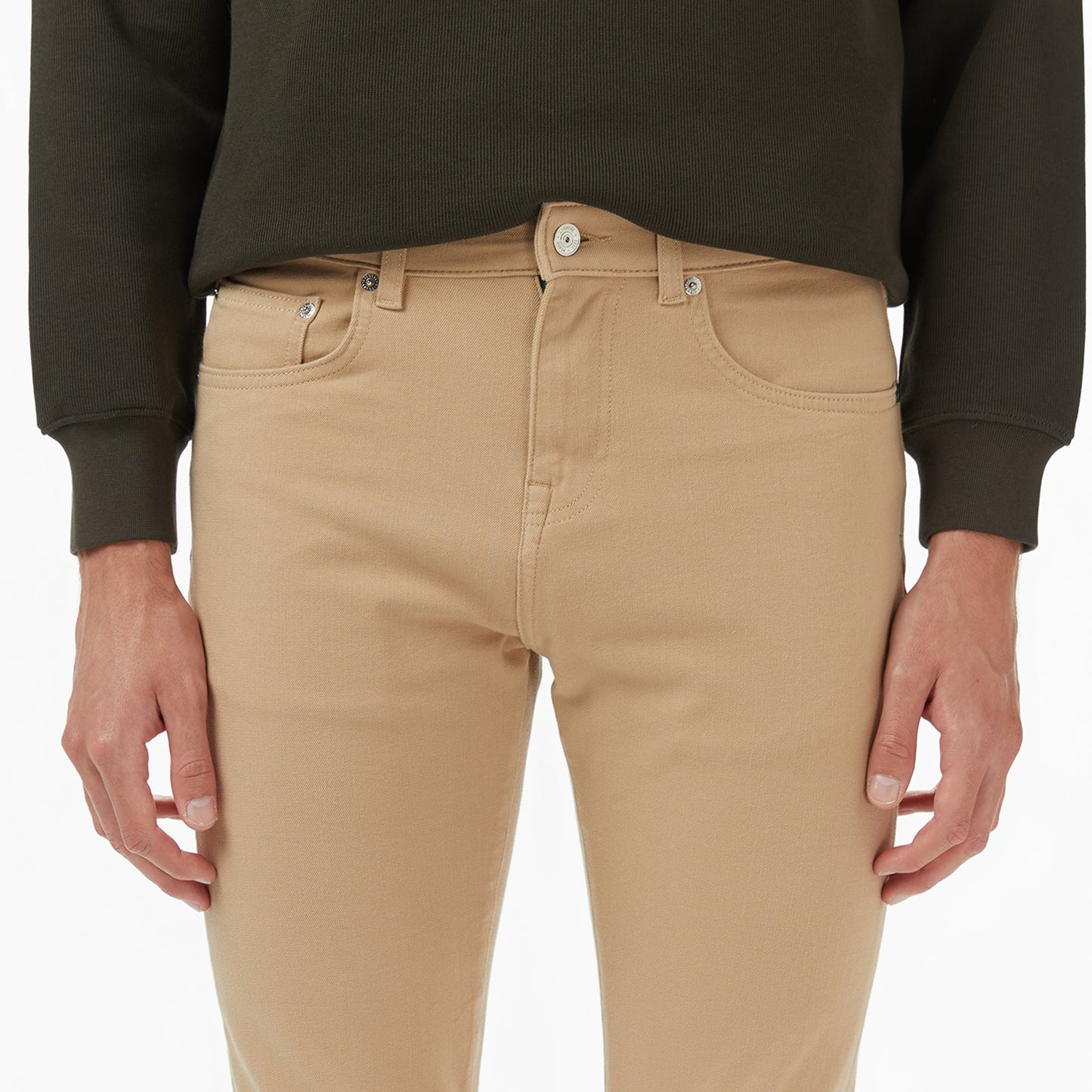 Lacoste Erkek Slim Fit Bej Jean Pantolon