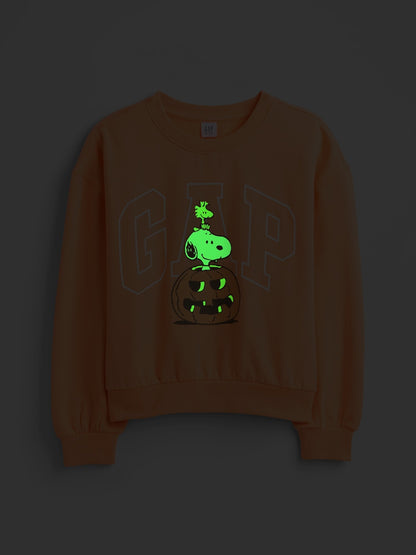 Turuncu Disney Minnie Mouse Oversized Logo Sweatshirt
