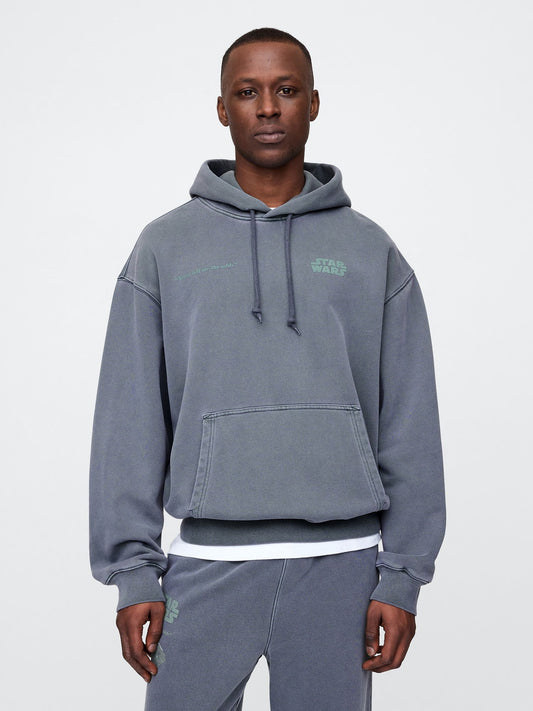 Yeşil Star Wars Grafikli Heavyweight Fleece Sweatshirt