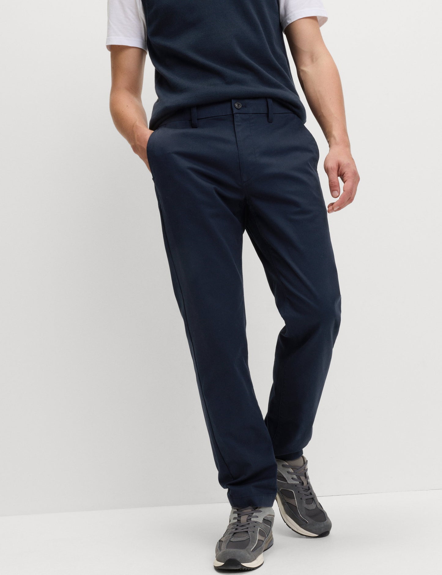 Streç Düz Kesim Chino Pantolon
