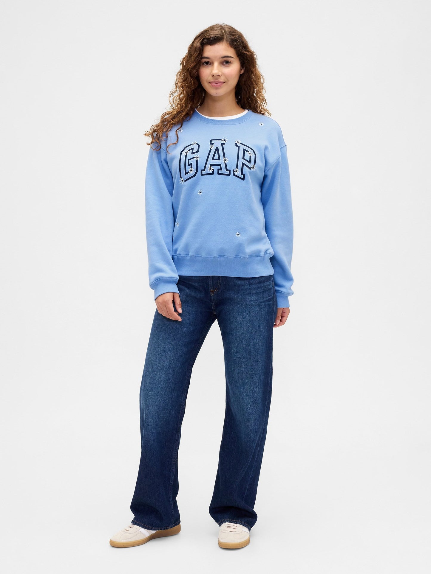 Açık Mavi Gap Logo Sweatshirt